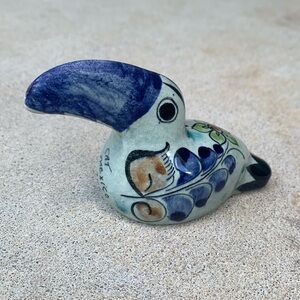 Pottery Bird Toucan Tonala Made in Mexico